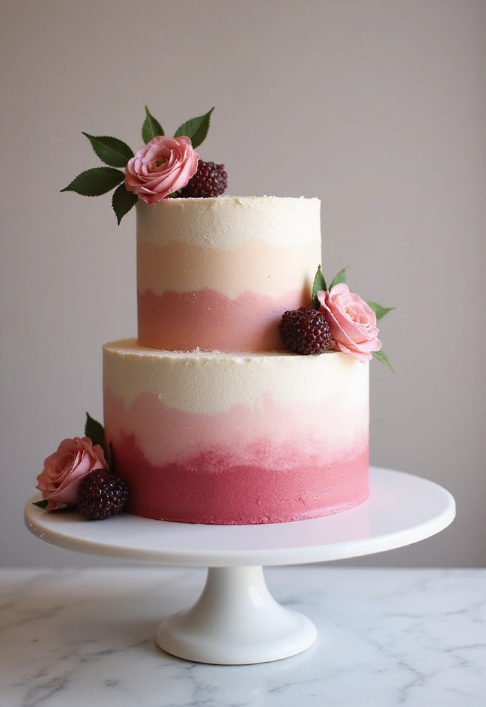 15 Unique Birthday Cake Ideas That Will Leave Everyone Speechless! - 6. Ombre Cake