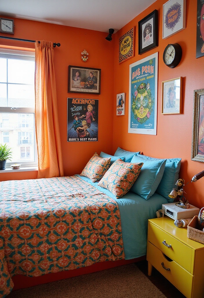 15 Themed Kids Bedroom Double Bed Designs That'll Make Bedtime a Dream Come True! - 12. Retro 80s Vibes