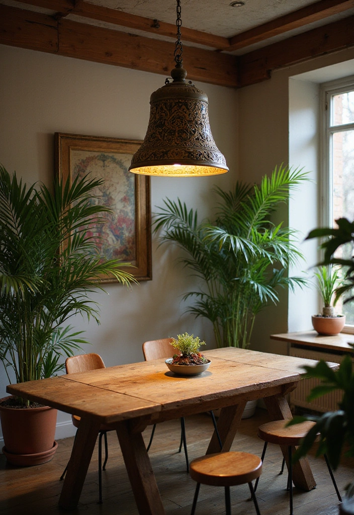 17 Interior Design Tips to Style Your Home with Bell Cathers and Plants (Get Inspired by #2!) - 2. Create a Focal Point with Bell Cathers