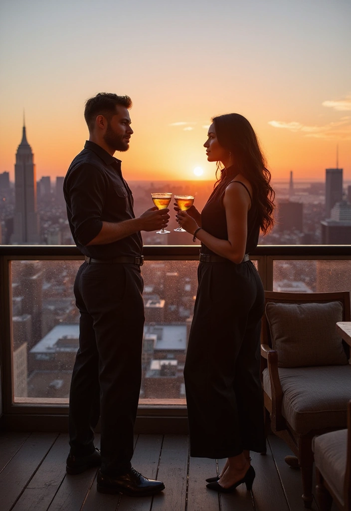 17 Romantic Couples Matching Dresses for a Date Night You Won't Forget! - 8. Chic Jumpsuits
