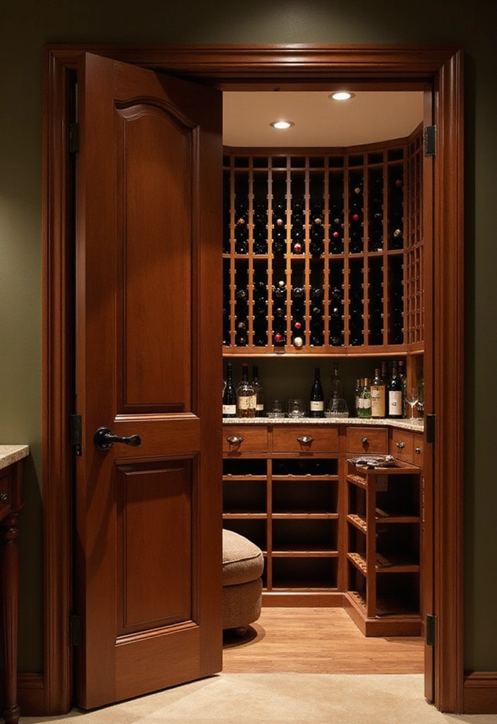 10 Hidden Room Ideas That Will Transform Your Home Into a Secret Wonderland! - 6. The Disguised Wine Cellar