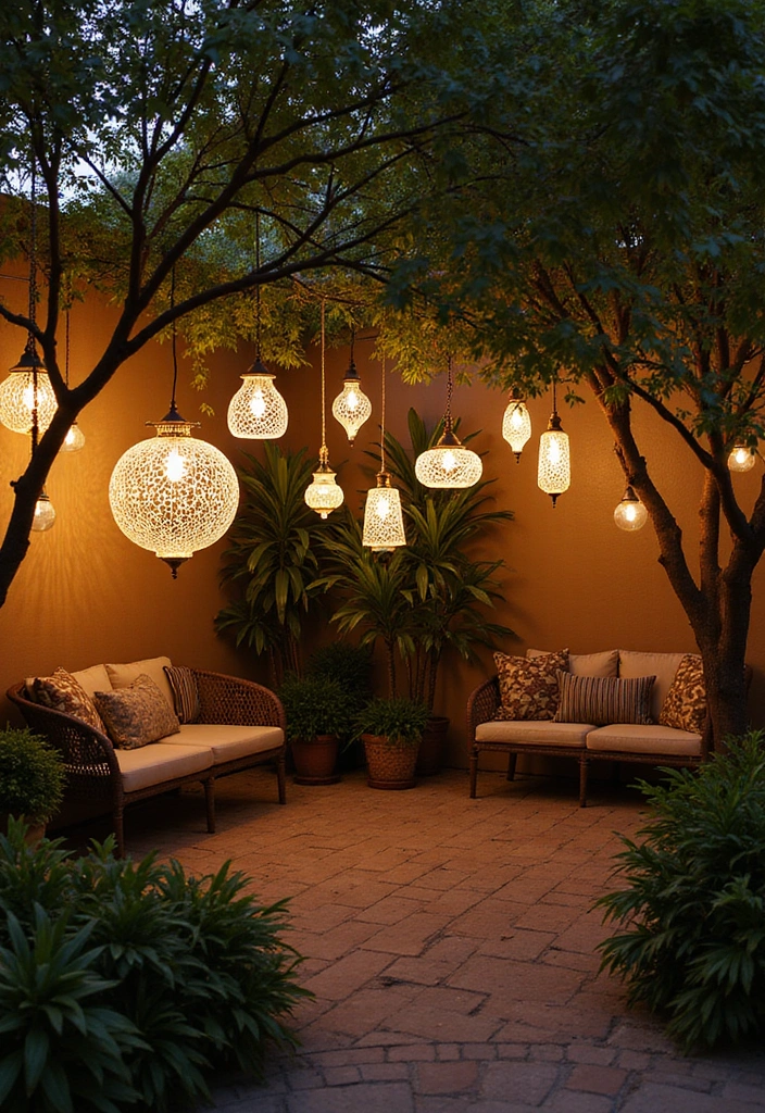 15 Magical Backyard Lighting Ideas That'll Transform Your Evenings Into a Fairytale! - 10. Decorative Light Fixtures