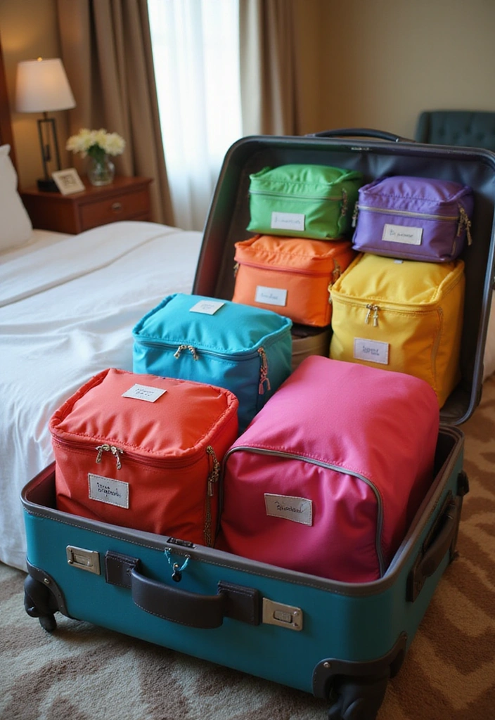 14 Couples Packing Secrets for a Romantic Getaway (You'll Love #8!) - 3. Use Packing Cubes for Organization