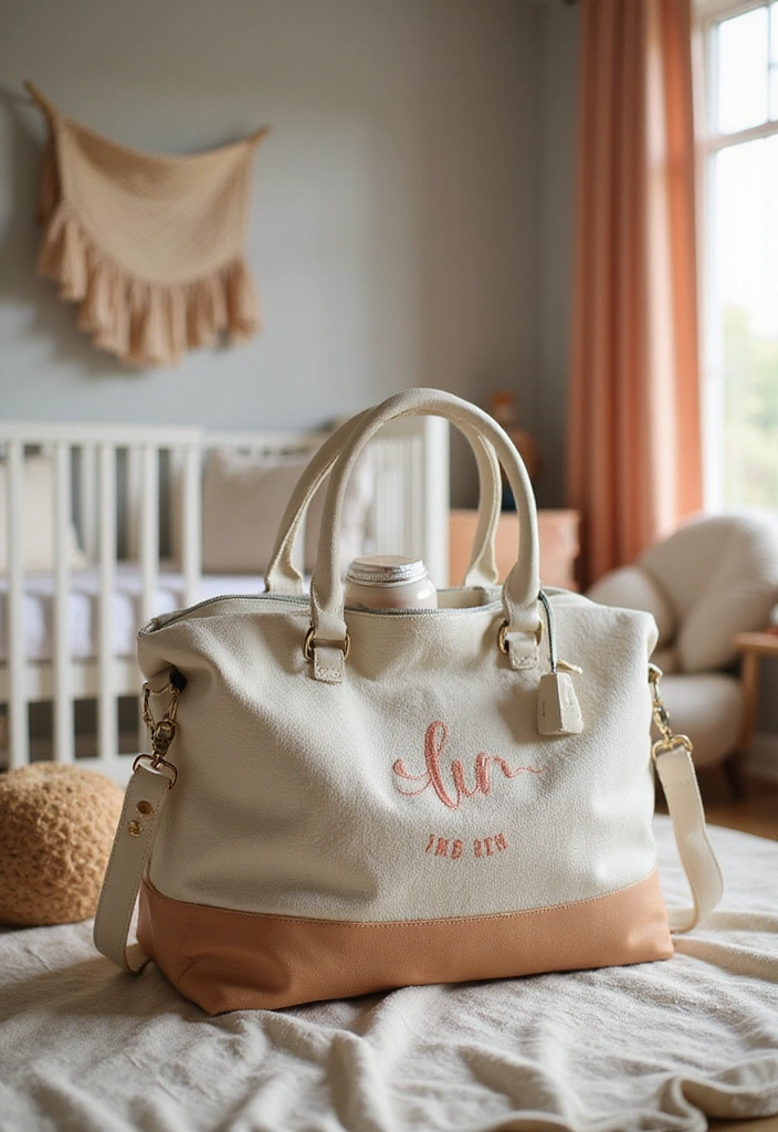 15 Stylish Baby Diaper Bags That'll Make You the Trendiest Mom on the Block! - 15. The Personalized Diaper Bag