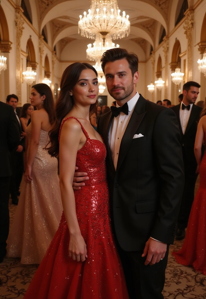17 Romantic Couples Matching Dresses for a Date Night You Won't Forget! - 15. Elegant Evening Gowns