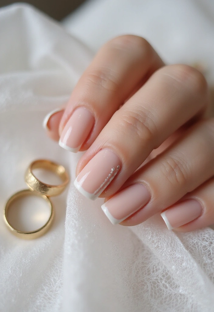 17 Stunning Wedding Nail Art Ideas That'll Leave Everyone in Awe (Wait for #6!) - 8. Minimalist Chic