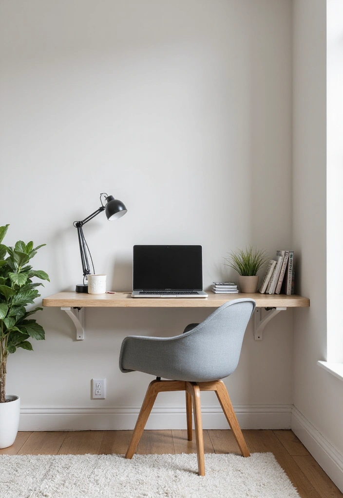 16 Small Space Decor Hacks That Will Maximize Your Home's Potential! - 10. Wall-Mounted Desks
