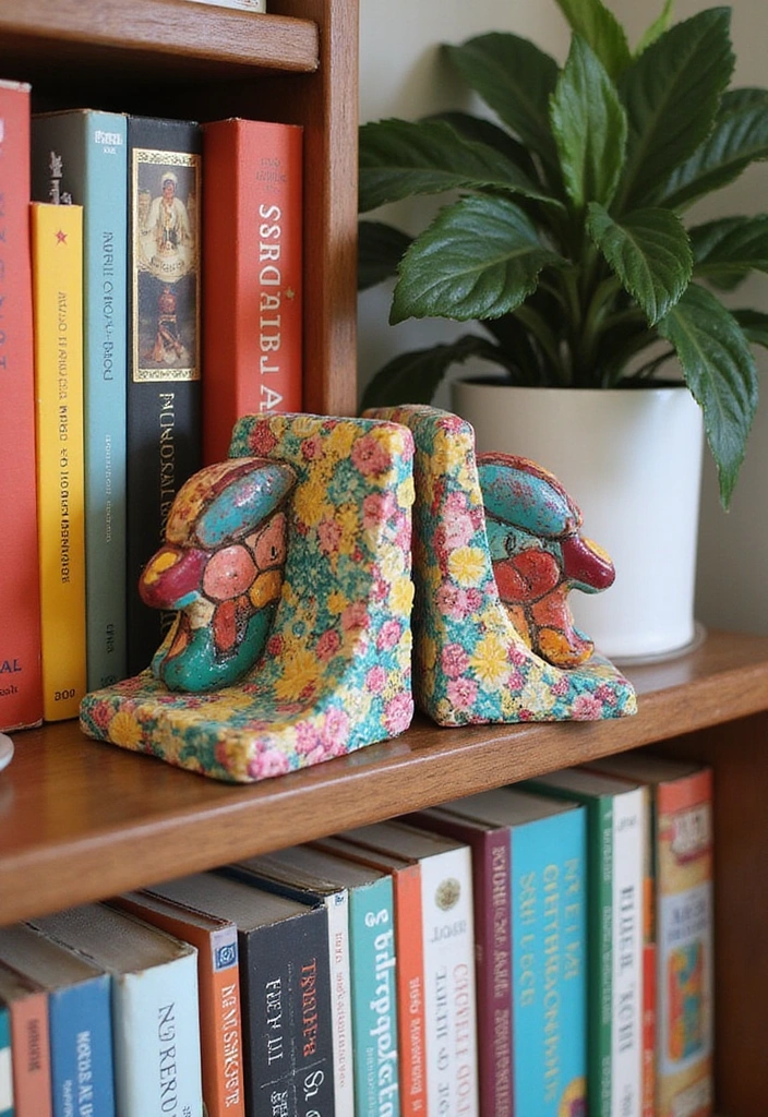 25 Budget-Friendly DIY Home Decor Projects That'll Transform Your Space (You Won't Believe #13!) - 15. Decorative Bookends