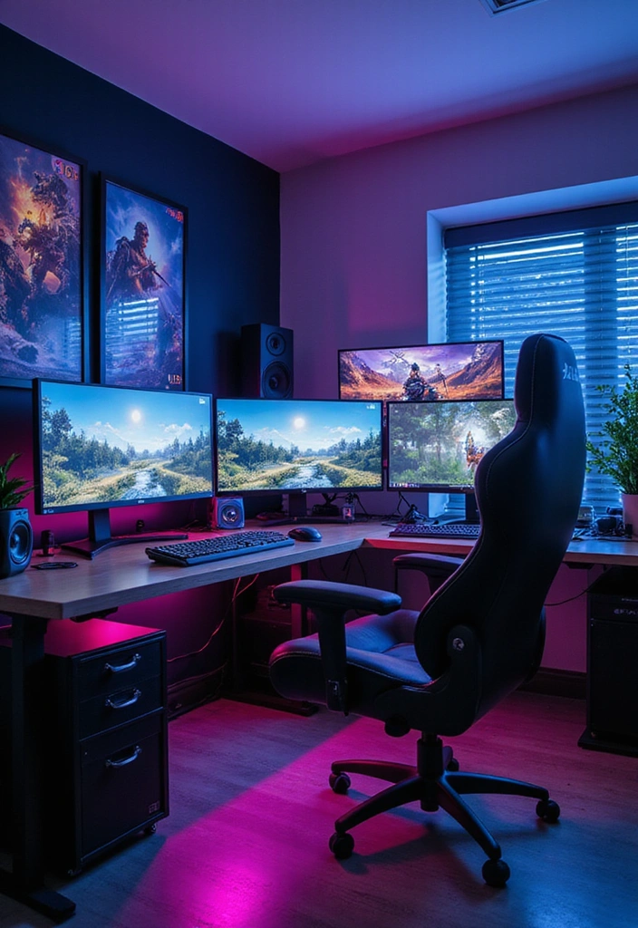 25 Trendy Teen Bedroom Ideas That'll Make You Want to Redecorate ASAP! - 5. Tech and Gaming Paradise