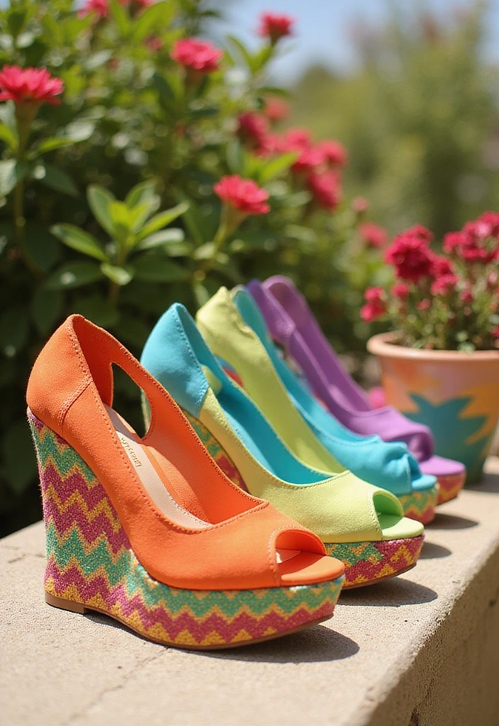 25 Stylish High Heels for Women That Will Make You the Star of Any Event (Don’t Miss #17!) - 16. Playful Wedge Heels