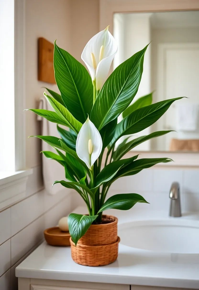 8 Air-Purifying Plants for Your Bathroom That Will Breathe Life Into Your Space! - 3. Peace Lily: The Elegant Purifier