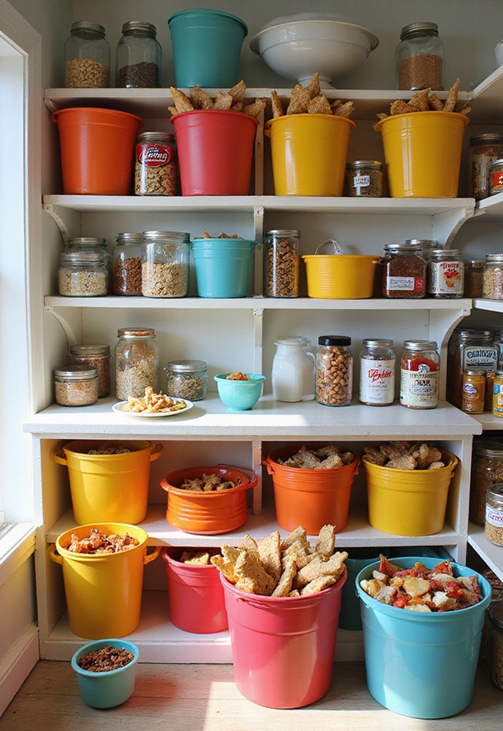 12 Pantry Organization Ideas That Will Make You Want to Cook More (You’ll Be Inspired by #7!) - 2. Color-Coded Bliss