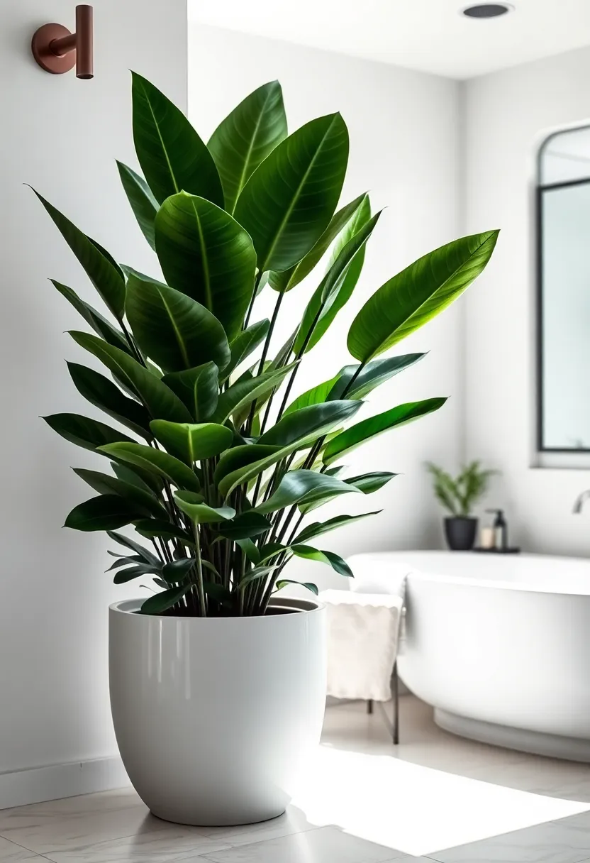 8 Air-Purifying Plants for Your Bathroom That Will Breathe Life Into Your Space! - 8. Rubber Plant: The Bold Statement