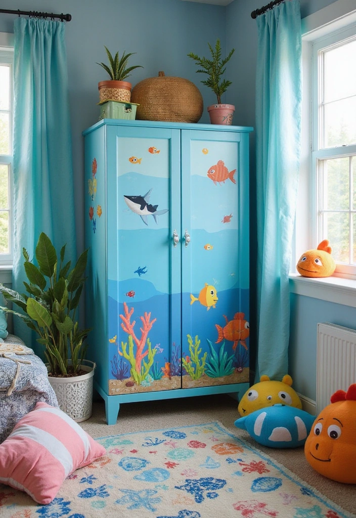 12 Adorable Kids Cupboards That'll Make Organizing Fun (You Won't Believe #7!) - 3. Under-the-Sea Exploration Cupboard