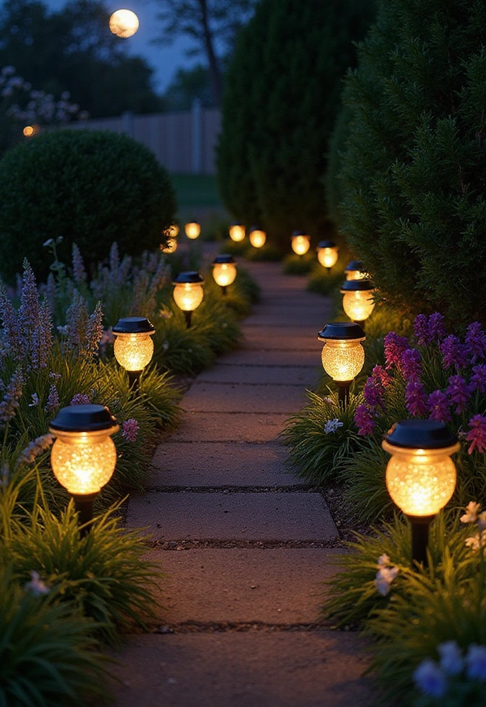 15 Magical Backyard Lighting Ideas That'll Transform Your Evenings Into a Fairytale! - 11. Solar Garden Lights