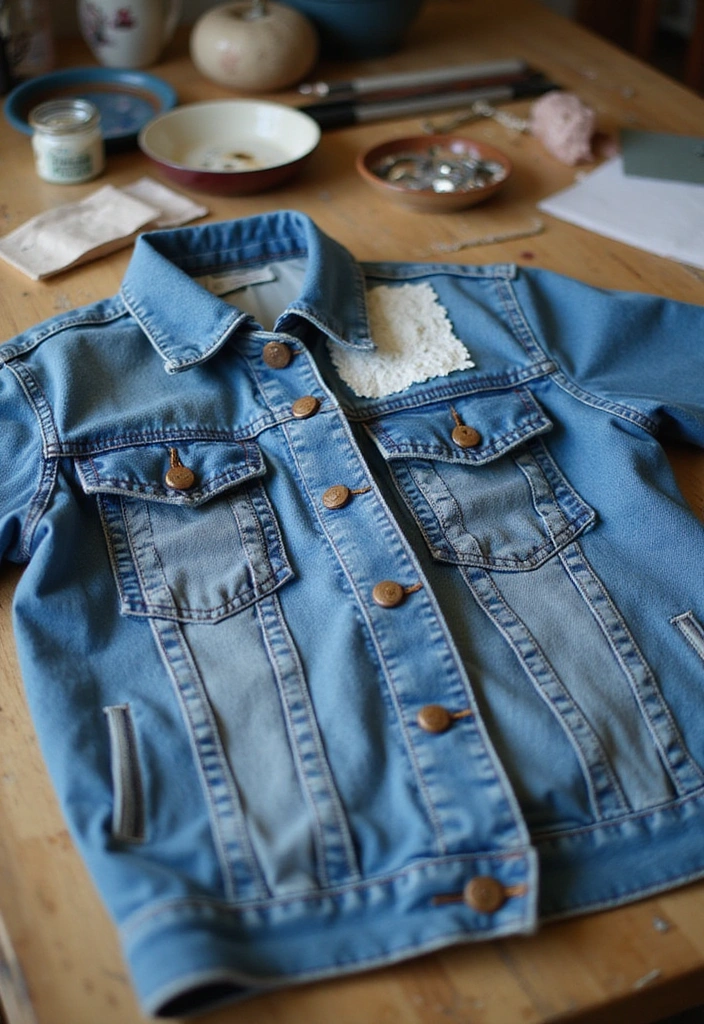15 Trendy Denim Jackets That Will Elevate Your Casual Style (You Won't Believe #7!) - 11. Denim Jacket with Patchwork Design