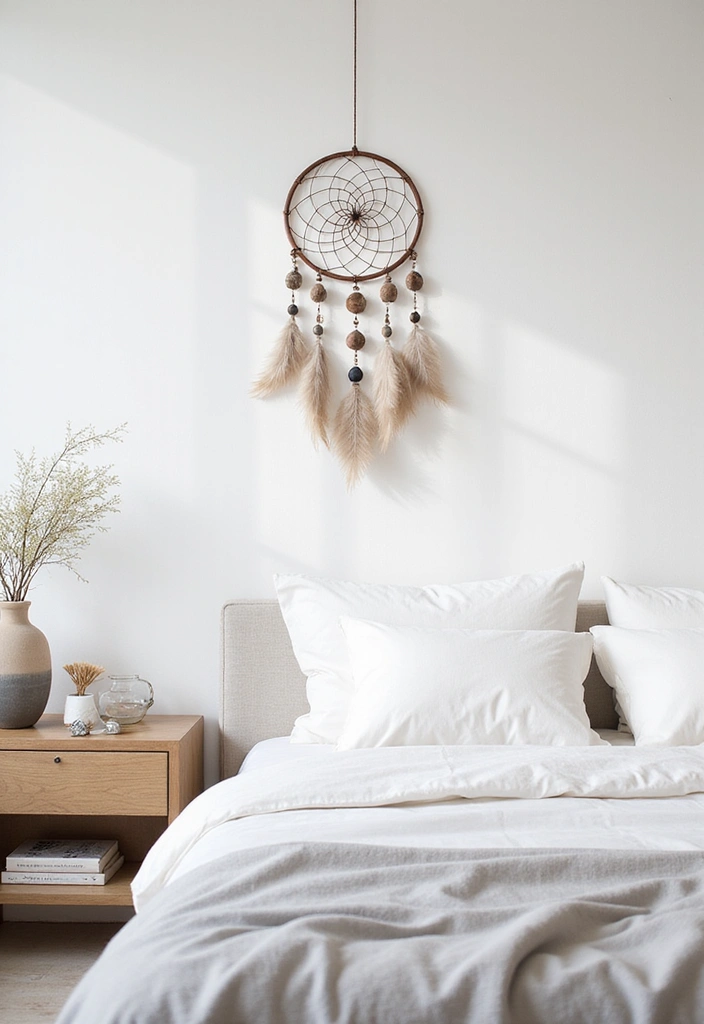 14 Colorful Dream Catchers That Will Brighten Up Your Bedroom Instantly! - 6. Minimalistic Chic: Less is More
