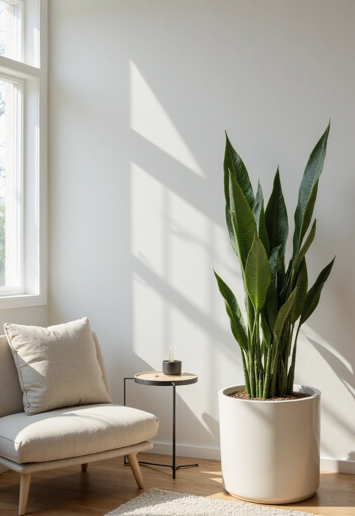 11 Trendy Indoor Plants You Need in Your Living Area Right Now (Your Friends Will Be Jealous!) - 2. Snake Plant: The Ultimate Low-Maintenance Beauty