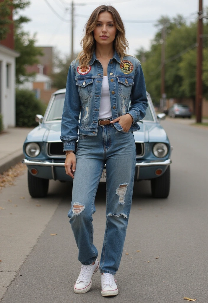 15 Trendy Denim Jackets That Will Elevate Your Casual Style (You Won't Believe #7!) - 7. Vintage-Inspired Denim Jacket