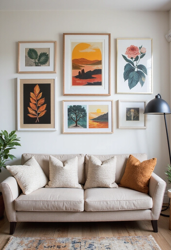 18 Boho Wall Art Ideas That'll Make Your Guests Go 'WOW!' (You’ll Love #10!) - 18. Personal Artwork Display