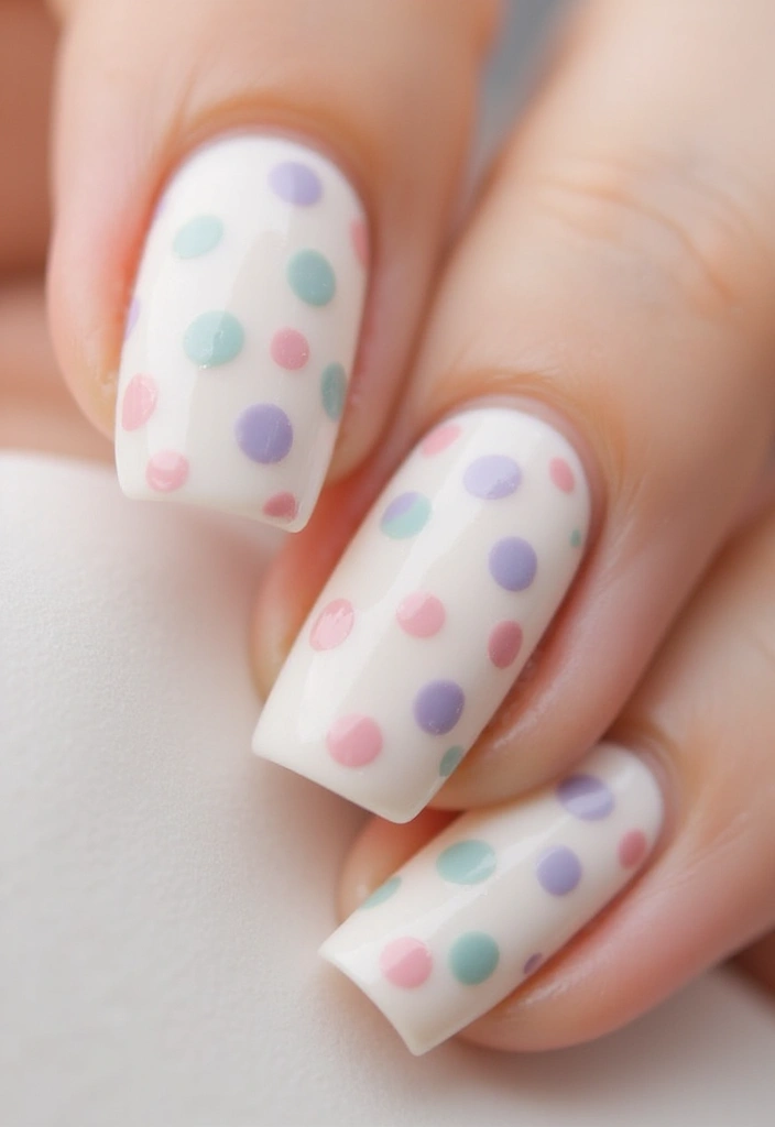 20 Pastel Nail Arts So Cute You’ll Want to Wear Them All Year Round! - 6. Minimalist Pastel Dots