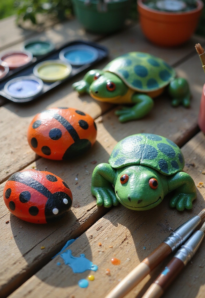 15 Fun DIY Kid Room Activities That'll Spark Their Creativity (You Won't Believe #9!) - 1. Painted Rock Animals