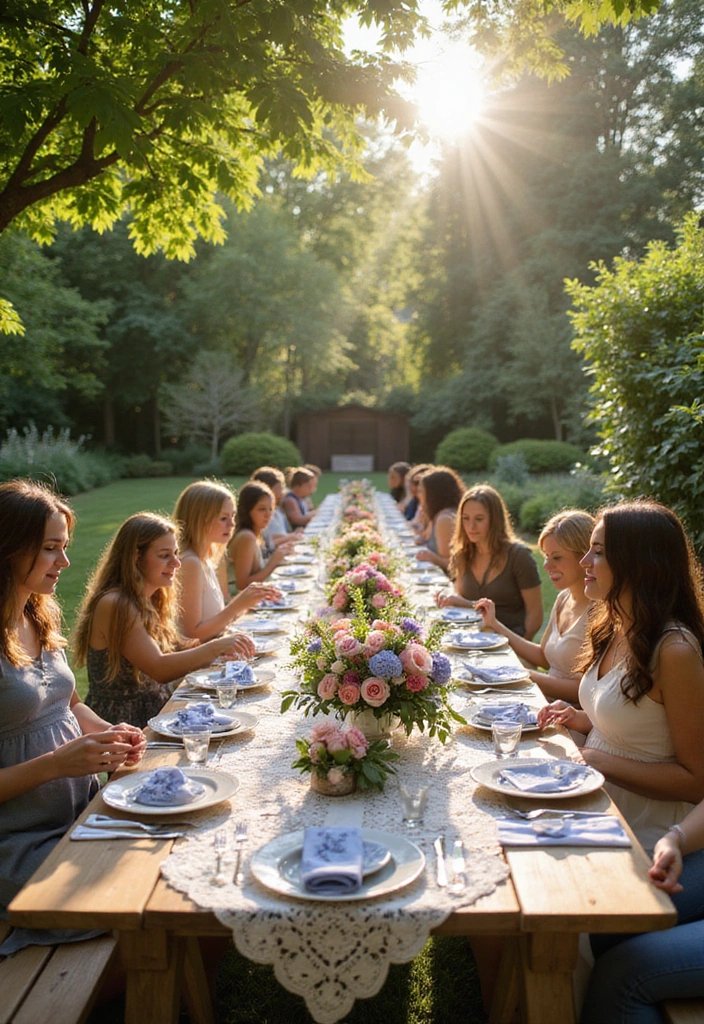15 Themed Gender Reveal Ideas That Will WOW Your Guests (Don't Miss #10!) - 2. Garden Party Delight
