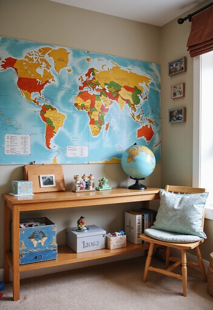 19 Kids Room Ideas That'll Wow Both Parents and Children! - 15. Travel the World