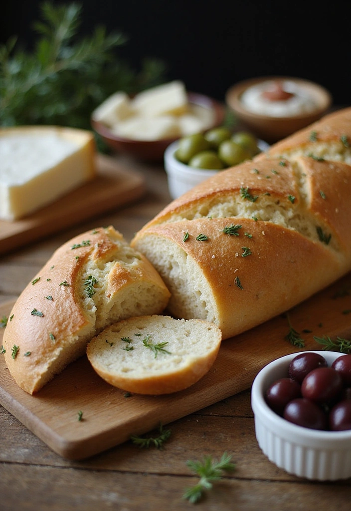 7 Herb Bread Recipes That Will Elevate Any Meal to Gourmet Status! - 3. Thyme Infused Baguette