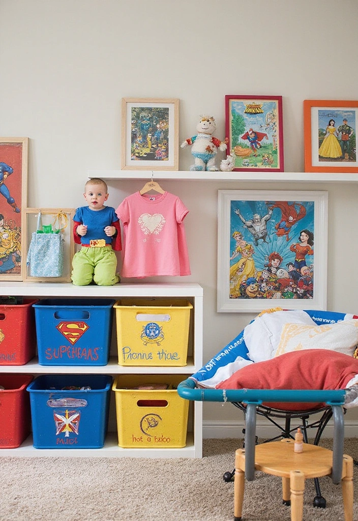 18 Stylish Playroom Storage Ideas That Will Keep Toys Organized and Kids Happy! - 13. Fun Themed Storage Solutions