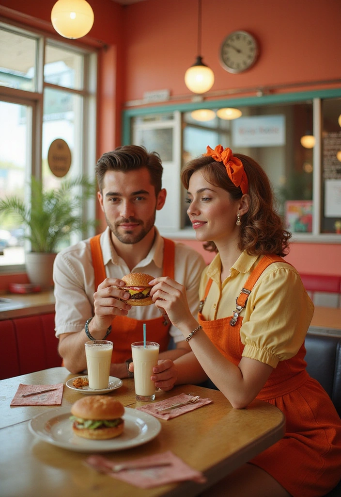 17 Romantic Couples Matching Dresses for a Date Night You Won't Forget! - 10. Vintage Charm