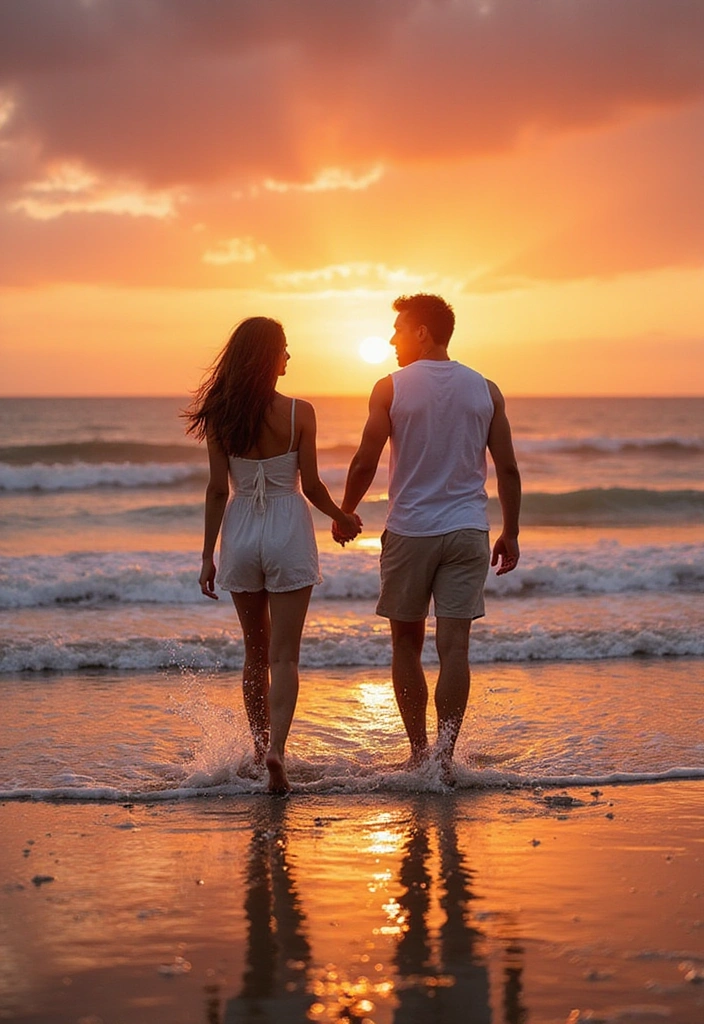 17 Romantic Couples Matching Dresses for a Date Night You Won't Forget! - 9. Beachy Vibes