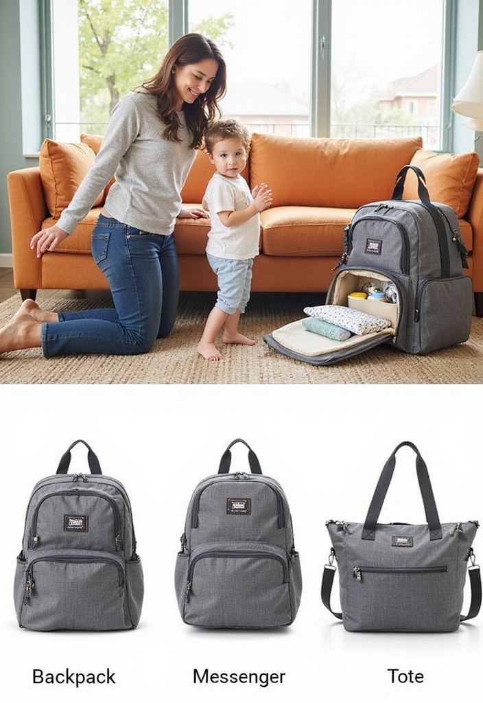 15 Stylish Baby Diaper Bags That'll Make You the Trendiest Mom on the Block! - 6. The Multi-Functional Diaper Bag
