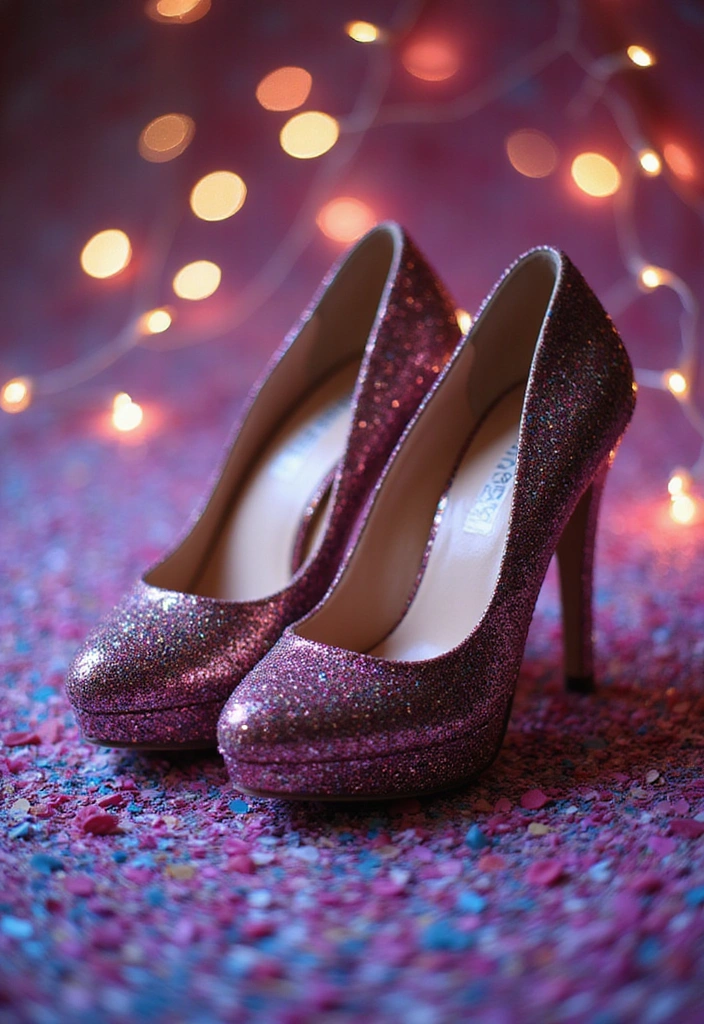 25 Stylish High Heels for Women That Will Make You the Star of Any Event (Don’t Miss #17!) - 5. Dazzling Glitter Heels
