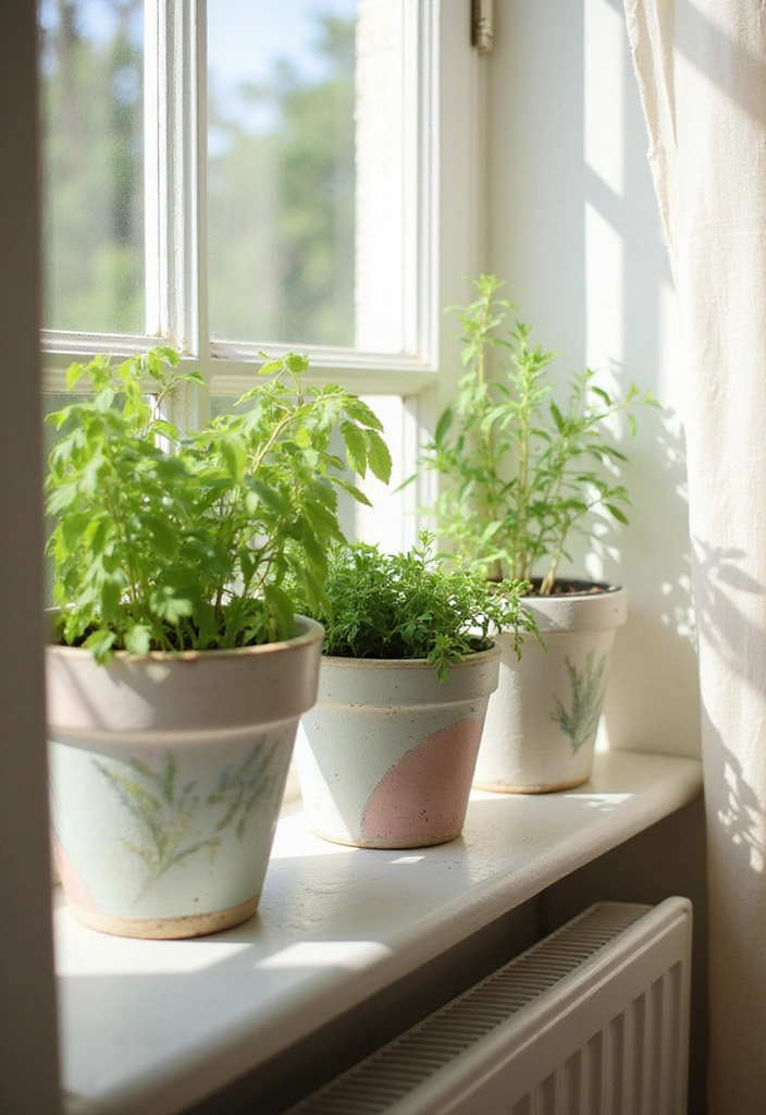 11 Gorgeous Boho Hand-Painted Planters to Spruce Up Your Indoor Jungle (Check Out #6!) - 2. Ethereal Whitewashed Wonders