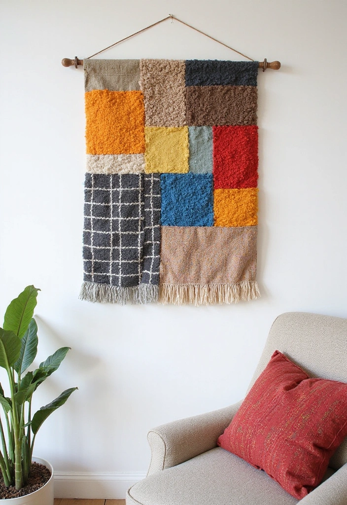 25 Budget-Friendly DIY Home Decor Projects That'll Transform Your Space (You Won't Believe #13!) - 11. Fabric Wall Hangings