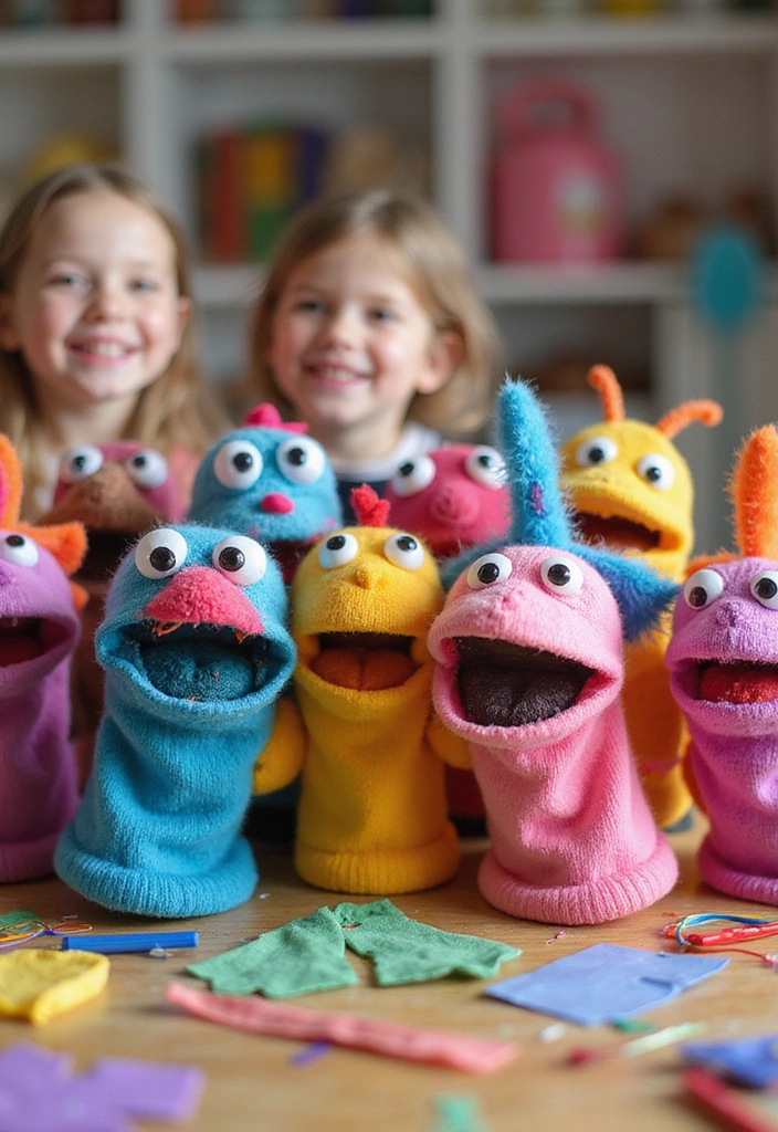 15 Fun DIY Kid Room Activities That'll Spark Their Creativity (You Won't Believe #9!) - 10. DIY Sock Puppets