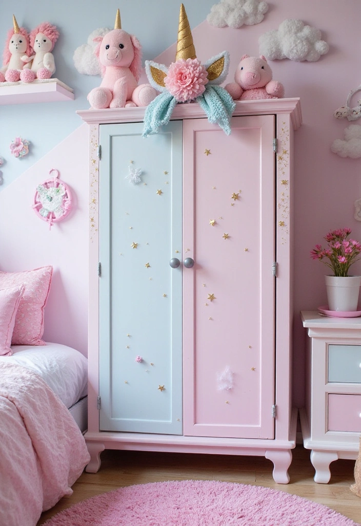 12 Adorable Kids Cupboards That'll Make Organizing Fun (You Won't Believe #7!) - 12. Magical Unicorn Cupboard