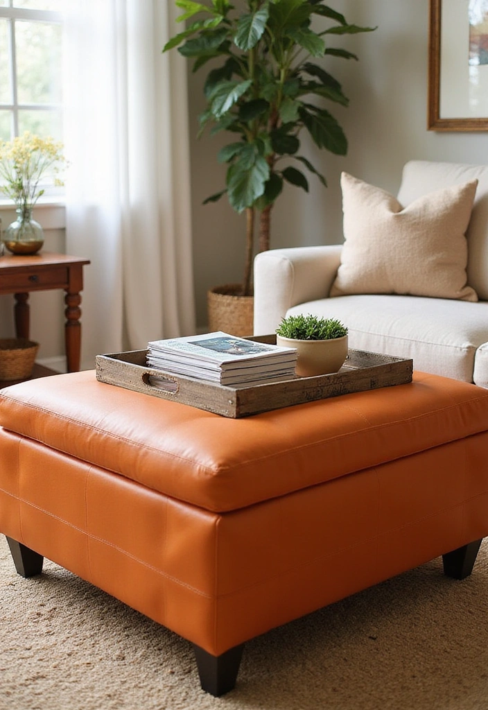 16 Small Space Decor Hacks That Will Maximize Your Home's Potential! - 9. Stylish Storage Ottomans