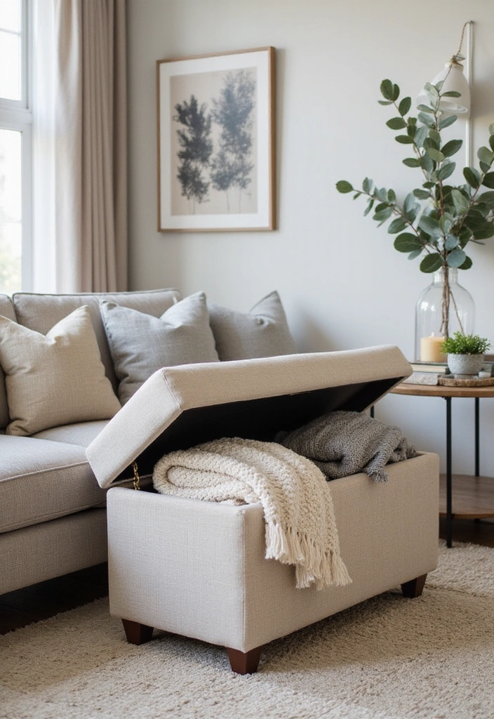 12 Stunning Modern Ottoman Designs That Will Elevate Your Home Decor Game! - 5. Ottoman with Storage