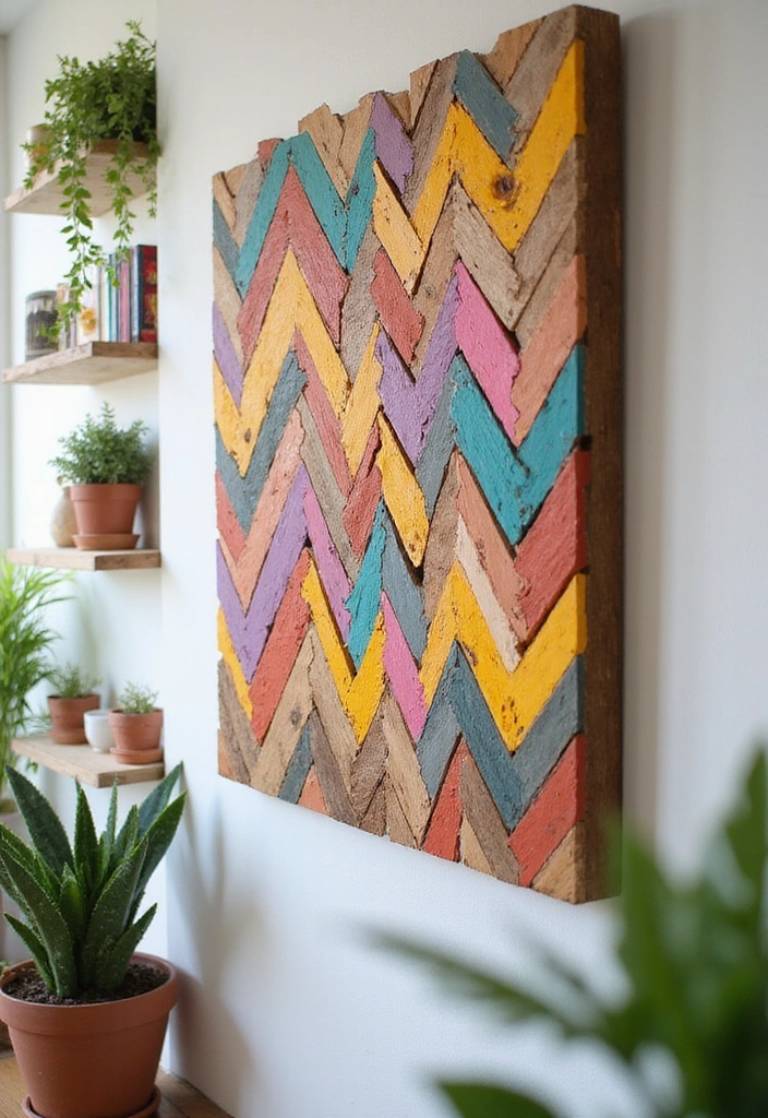 25 Budget-Friendly DIY Home Decor Projects That'll Transform Your Space (You Won't Believe #13!) - 1. Reimagined Wooden Pallet Art